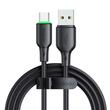 Mcdodo Cablu USB la Type-C Alpha Series Silicone Fast Charging, 6A LED, 1.2m, Negru