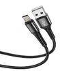 Prestico Cablu T10 USB la MicroUSB Fast Charger, 3.1A Negru
