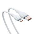 Baseus Cablu USB la Type-C Pudding Series Fast Charging, 100W, 2m, Alb