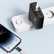 Usams Cablu Digital Type-C la Lightning Fast Charger, PD, 1.2m, Transparent / Bej