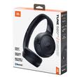 JBL Casti Wireless Over-Ear Tune 520BT2, Pure Bass Sound, Bluetooth 6.0, Conexiune multi-point, Asistent vocal, Negru