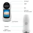 EKids Camera de supraveghere pentru acasa cu functie de apel video bidirectional, Alb