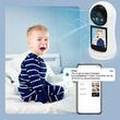 EKids Camera de supraveghere pentru acasa cu functie de apel video bidirectional, Alb