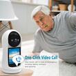 EKids Camera de supraveghere pentru acasa cu functie de apel video bidirectional, Alb