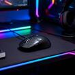 EKids Mouse Wireless Bluetooth 6400 DPI, design subtire, Negru