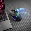 EKids Mouse Wireless Bluetooth E-sports gaming, efecte luminoase, Negru