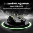 EKids Mouse Wireless Bluetooth de gaming cu switch-uri mecanice pentru jocuri de tip esport, Negru