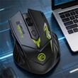 EKids Mouse Wireless Bluetooth de gaming cu switch-uri mecanice pentru jocuri de tip esport, Negru