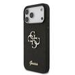 Guess Husa Fixed Glitter 4G Metal Logo iPhone 18 Pro / 17 Pro Negru