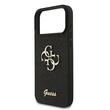 Guess Husa Fixed Glitter 4G Metal Logo iPhone 18 Pro / 17 Pro Negru