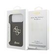 Guess Husa Fixed Glitter 4G Metal Logo iPhone 18 Pro / 17 Pro Negru