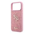 Guess Husa Fixed Glitter 4G Metal Logo iPhone 18 Pro Max / 17 Pro Max Roz