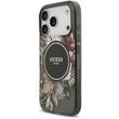 Guess Husa Flowers Strap MagSafe iPhone 17 Pro Negru