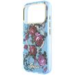 Guess Husa Glitter Blossom Roses MagSafe iPhone 18 Pro / 17 Pro Light Blue