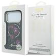 Guess Husa Glitter Blossom Roses MagSafe iPhone 18 Pro / 17 Pro Negru
