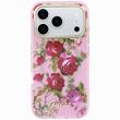 Guess Husa Glitter Blossom Roses MagSafe iPhone 18 Pro / 17 Pro Roz