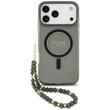Guess Husa Glitter Pearl Strap MagSafe iPhone 18 Pro Max / 17 Pro Max Negru