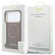 Guess Husa Grained Leather Ring Stand 360 Classic Magsafe iPhone 18 Pro Max / 17 Pro Max Burgundy