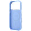 Guess Husa Grained Triangle Logo MagSafe iPhone 18 Pro / 17 Pro Light Blue