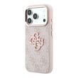 Guess Husa Hardcase 4G Big Resin Logo iPhone 18 Pro / 17 Pro Roz