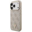 Guess Husa Hardcase 4G Triangle Logo MagSafe iPhone 18 Pro Max / 17 Pro Max Roz