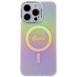 Guess Husa Iridescent Script MagSafe iPhone 15 Pro Max Roz