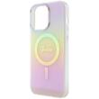 Guess Husa Iridescent Script MagSafe iPhone 15 Pro Max Roz