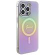 Guess Husa Iridescent Script MagSafe iPhone 15 Pro Max Roz