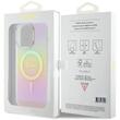 Guess Husa Iridescent Script MagSafe iPhone 15 Pro Max Roz