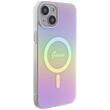 Guess Husa Iridescent Script MagSafe iPhone 15 Roz