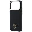 Guess Husa Kevlar Triangle Logo MagSafe iPhone 18 Pro / 17 Pro Negru