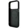 Guess Husa Leather 4G Stripe Round Classic Logo MagSafe iPhone 18 Pro / 17 Pro Negru