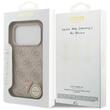 Guess Husa Leather 4G Triangle Strass MagSafe iPhone 18 Pro / 17 Pro Roz