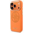 Guess Husa Leather Perforated 4G Logo MagSafe iPhone 18 Pro Max / 17 Pro Max Portocaliu