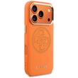 Guess Husa Leather Perforated 4G Logo MagSafe iPhone 18 Pro Max / 17 Pro Max Portocaliu