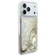 Guess Husa Liquid Glitter Charms iPhone 18 Pro / 17 Pro Auriu