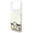 Guess Husa Liquid Glitter Charms iPhone 18 Pro / 17 Pro Auriu