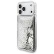 Guess Husa Liquid Glitter Charms iPhone 18 Pro Max / 17 Pro Max Argintiu