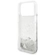 Guess Husa Liquid Glitter Charms iPhone 18 Pro Max / 17 Pro Max Argintiu