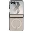 Guess Husa Magnetic Ring Stand Grained Classic Logo Samsung Galaxy Z Flip8 Bej