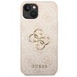 Guess Husa PU 4G Metal Logo iPhone 14 Roz