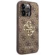 Guess Husa PU 4G Metal Logo iPhone 15 Pro Max Maro