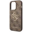Guess Husa PU 4G Metal Logo iPhone 15 Pro Max Maro