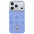 Guess Husa Peony 4G Small Logo MagSafe iPhone 18 Pro / 17 Pro Light Blue