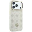 Guess Husa Peony 4G Small Logo MagSafe iPhone 18 Pro Max / 17 Pro Max Bej