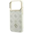 Guess Husa Peony 4G Small Logo MagSafe iPhone 18 Pro Max / 17 Pro Max Bej