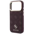 Guess Husa Peony 4G Small Logo MagSafe iPhone 18 Pro Max / 17 Pro Max Burgundy