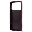Guess Husa Peony 4G Small Logo MagSafe iPhone 18 Pro Max / 17 Pro Max Burgundy