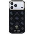 Guess Husa Peony 4G Small Logo MagSafe iPhone 18 Pro Max / 17 Pro Max Negru
