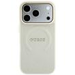 Guess Husa Peony Hot Stamp MagSafe iPhone 18 Pro Max / 17 Pro Max Bej